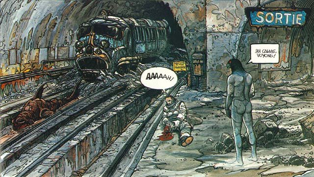 Nikopol et horus dans le metro